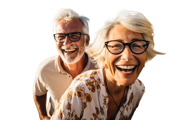 older couple laughing